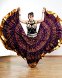 Jaipur beauty skirt purple with gold border