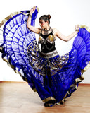 Blue skirt with gold border