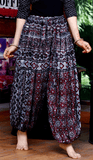 bloomer ajrak burgundy lurex