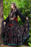 Block print skirt Barock Gold