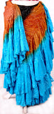 Lurex 3Tone Skirt Black/Gold/Turquoise
