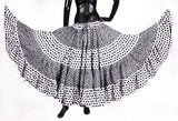 Black/white fusion Block Print skirt 25yards