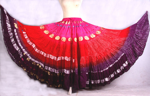 Senoritas skirt pink/red/purple