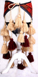 Tribal Embroidery Belt Cum Hipscarf Made From Wool Tassels.