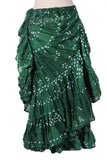 Jaipur white dot skirt green