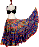 Digital print skirt deep ocean