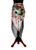 Digital print real silk hipscarf