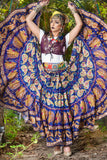 Digital print Skirt unique art blue