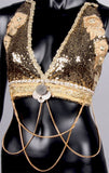 Halter Top Gold