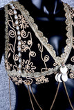 Halter Top Black/Gold