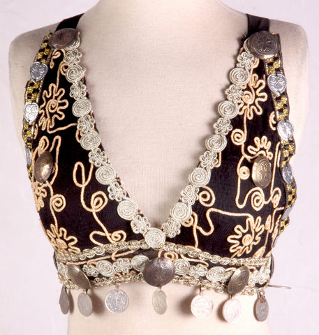 Tribal Coin Halter Top