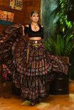 Block print skirt valentine