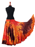 Lurex Marble Tye Dyed Batik skirt Sunset