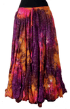 Lurex Marble Tye Dyed Batik skirt Indigo