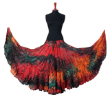 Lurex Marble Tye Dyed Batik skirt Forest