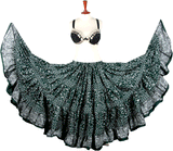 Jodha Maharani Skirt dark green