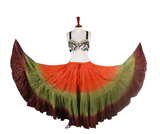 Lurex 3Tone Skirt Orange/Green/Brown