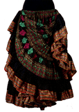 Block print skirt Maleficient with Padma border