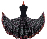Block print funky paisley skirt with Padma border
