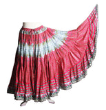 Digital print Skirt  Pink Flower