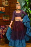 Purple assuit choli