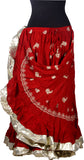 Red skirt with gold embroidery gold Border