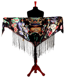 Digital print real silk hipscarf