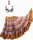Block Print Skirt Gold Dust