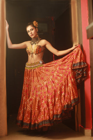 Jaipur multi dot padma skirt