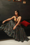 Digital print floral skirt
