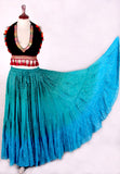 Lurex 3Tone Skirt Shades of Green/Turquoise